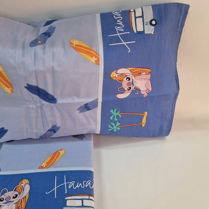 Set Lenzuola Singolo Cotone Lilo&amp;Stich Disney