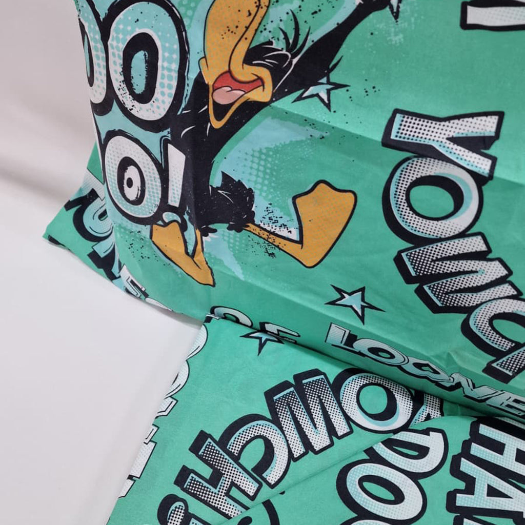 Set Lenzuola Singolo in Microfibra Looney Tunes Duffy Duck