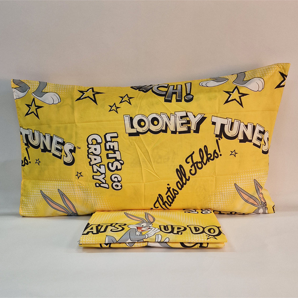 Set Lenzuola Singolo in Microfibra Looney Tunes Bugs Bunny