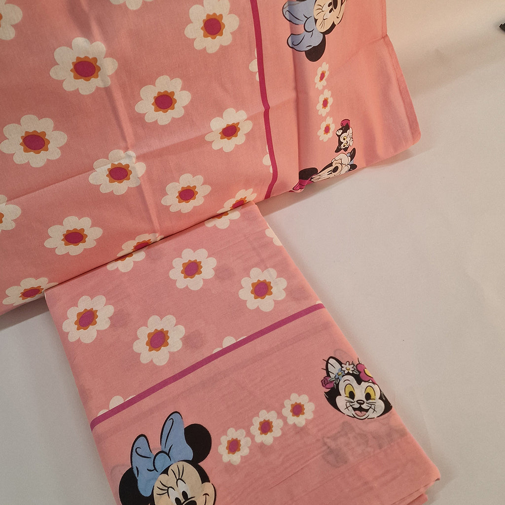 Set Lenzuola Singolo Cotone Minnie Disney