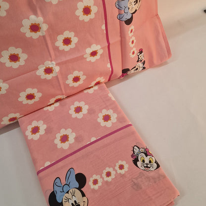 Set Lenzuola Singolo Cotone Minnie Disney