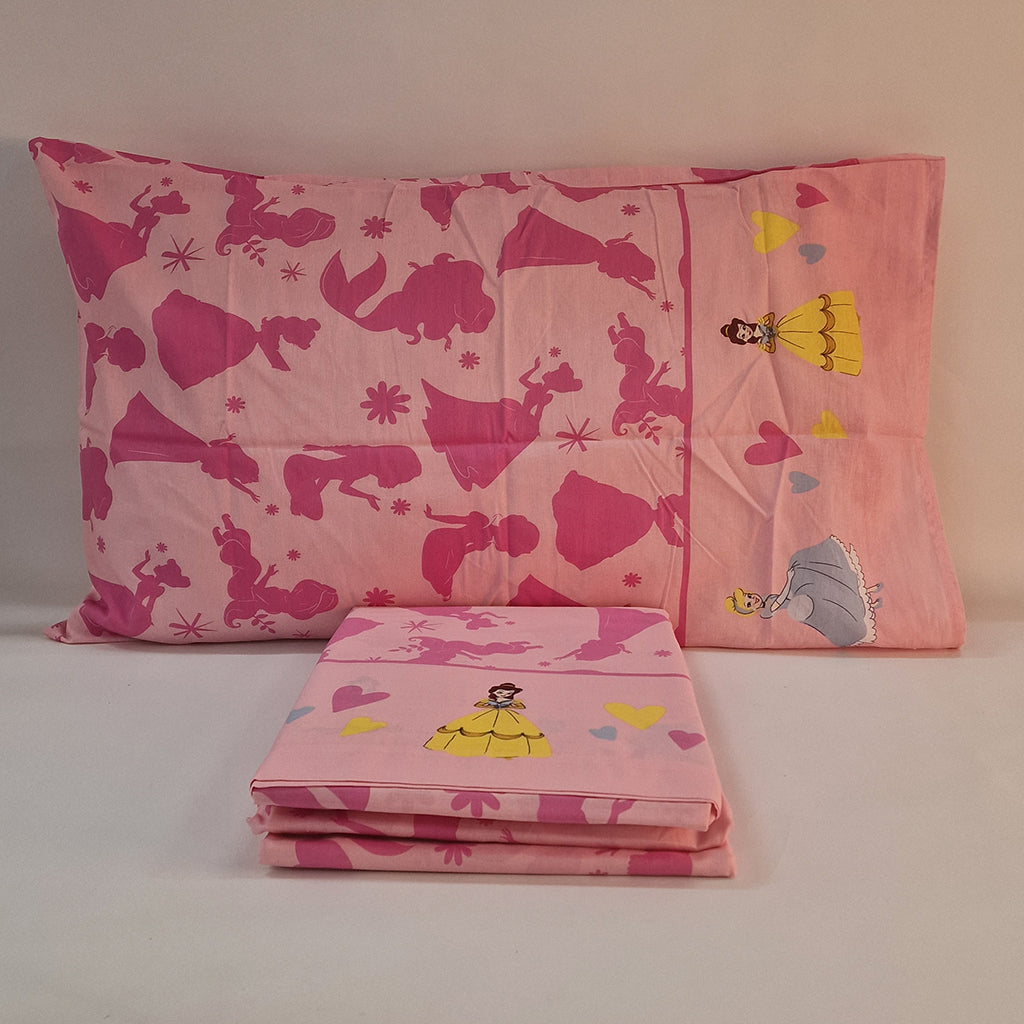Set Lenzuola Singolo Cotone Principesse Disney