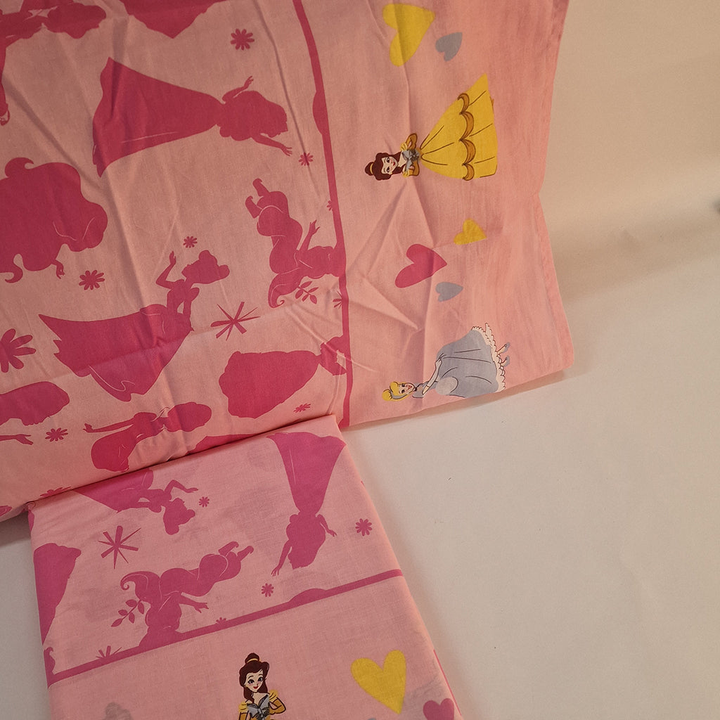 Set Lenzuola Singolo Cotone Principesse Disney