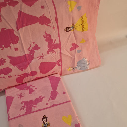 Set Lenzuola Singolo Cotone Principesse Disney
