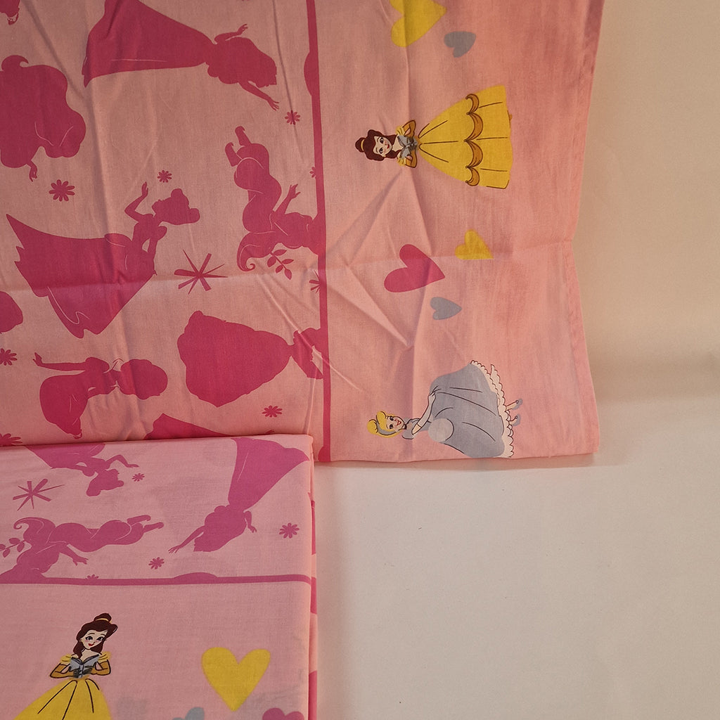 Set Lenzuola Singolo Cotone Principesse Disney