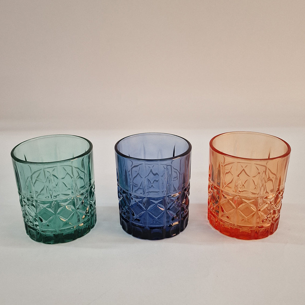 Set Bicchieri 6pz. in Vetro Multicolor Passion