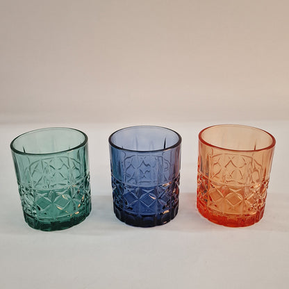 Set Bicchieri 6pz. in Vetro Multicolor Passion