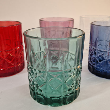 Set Bicchieri 6pz. in Vetro Multicolor Passion