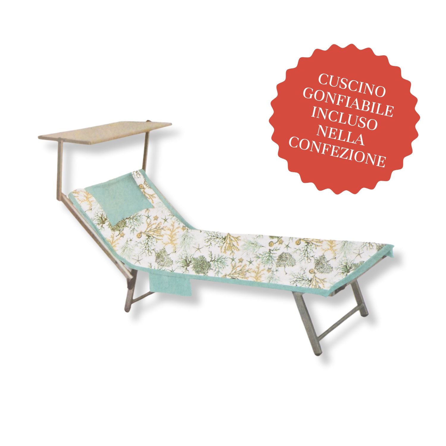 Telo copri lettino microfibra Corallo