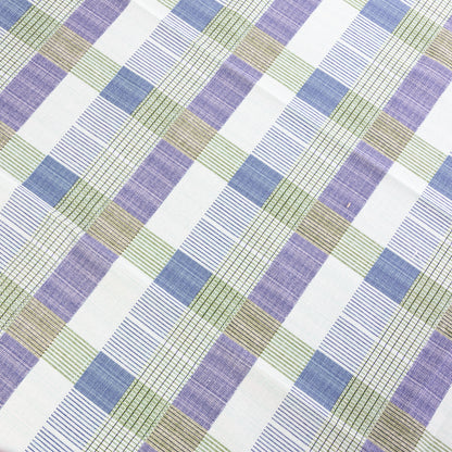 Tovaglia in Cotone Quadri Blu