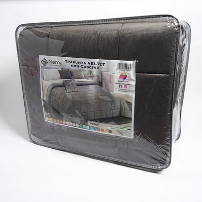 Trapunta Matrimoniale con Cuscino Nami Velvet
