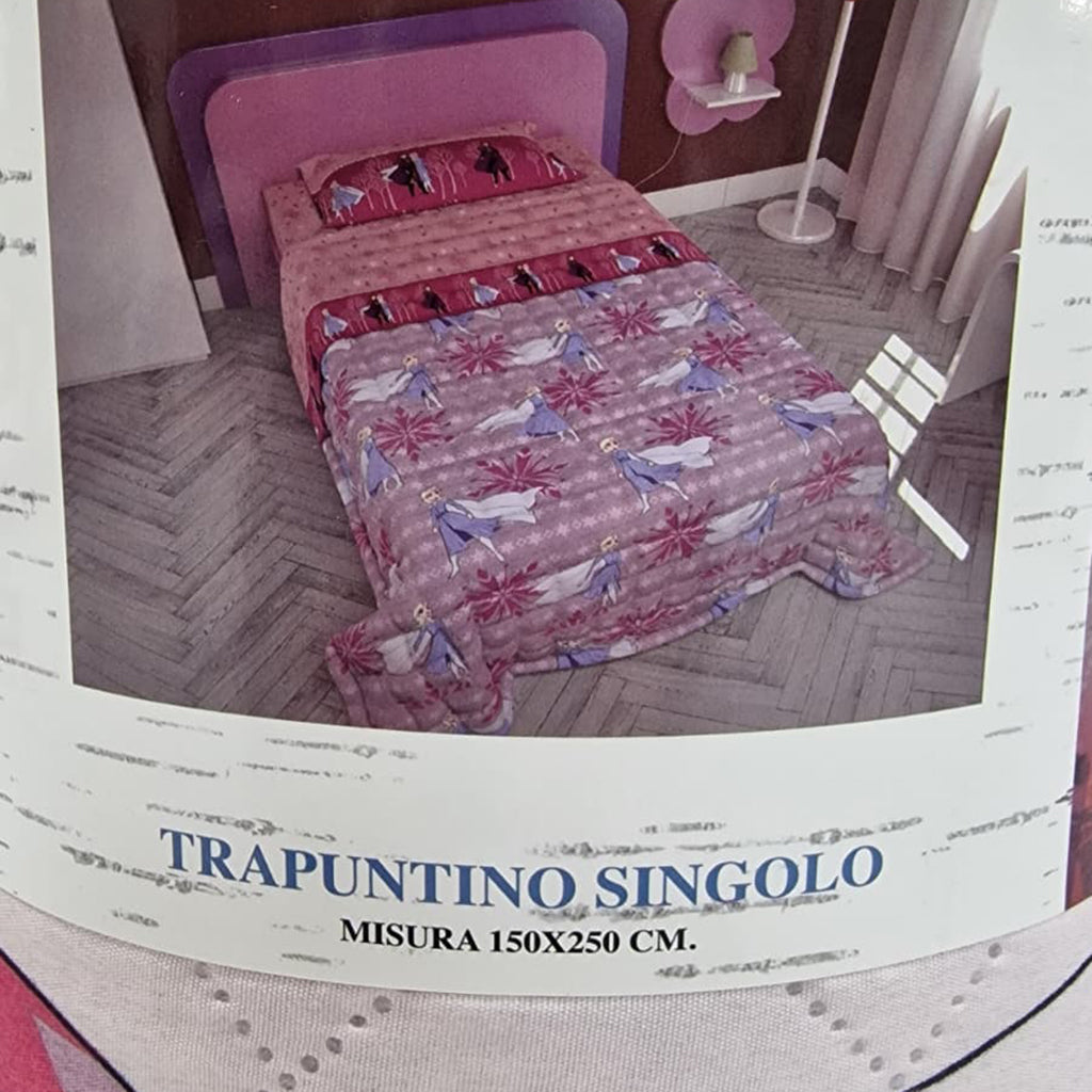 Trapuntino Singolo Frozen Rosa