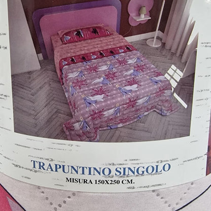 Trapuntino Singolo Frozen Rosa