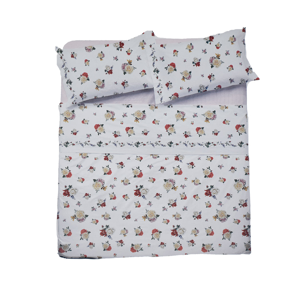 Completo Letto Cotone Matrimoniale Pompea Kate