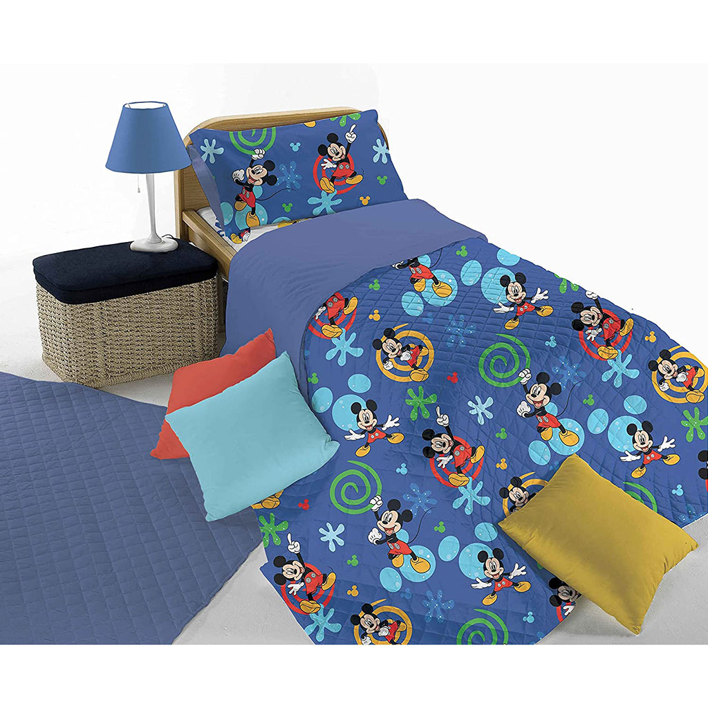 Copriletto Trapuntato Singolo Topolino  Disney