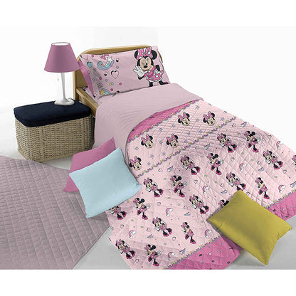 Copriletto Trapuntato Singolo Cotone Minnie Disney