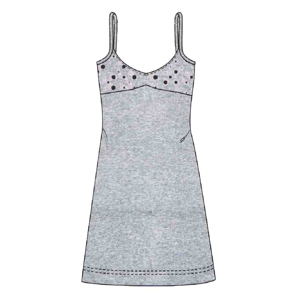 Camicia da Notte Cotone Donna Bretellina Lara Justin Pois 929