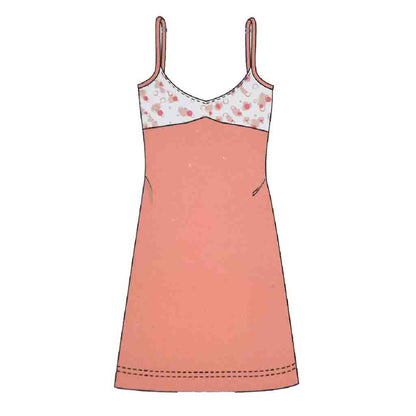 Camicia da Notte Cotone Donna Bretellina Lara Justin Pois 929