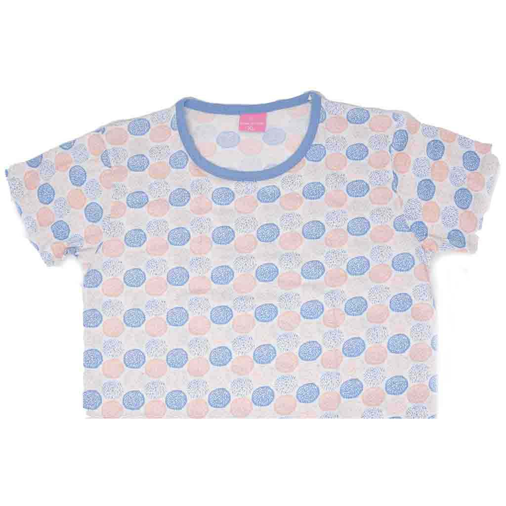 Camicia da Notte Cotone Donna Manica Corta Lara Justin Pom Pon 937