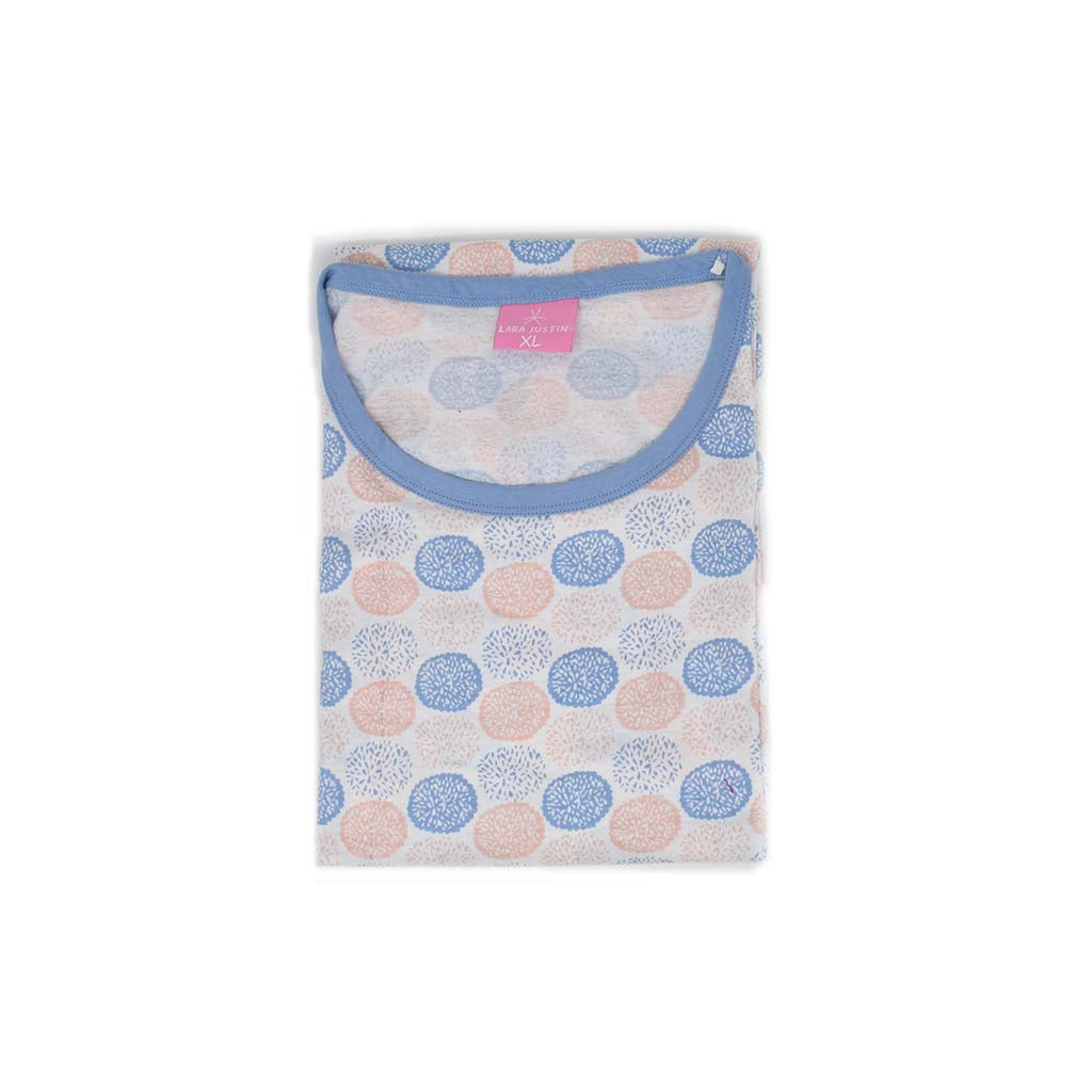 Camicia da Notte Cotone Donna Manica Corta Lara Justin Pom Pon 937