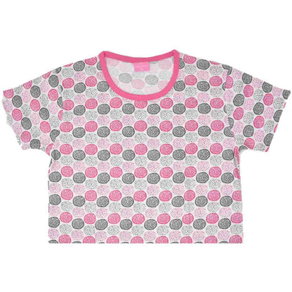 Camicia da Notte Cotone Donna Manica Corta Lara Justin Pom Pon 937