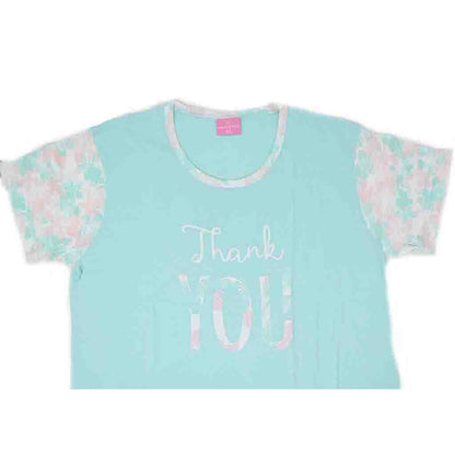Camicia da Notte Cotone Donna Manica Corta Lara Justin Tropical 925