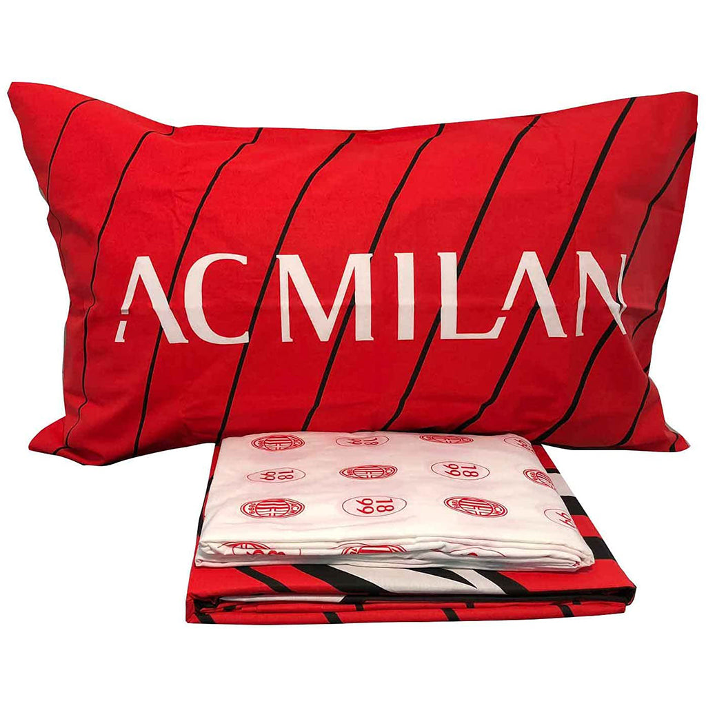 Set Lenzuola Cotone Singolo Ufficiale A.C. Milan