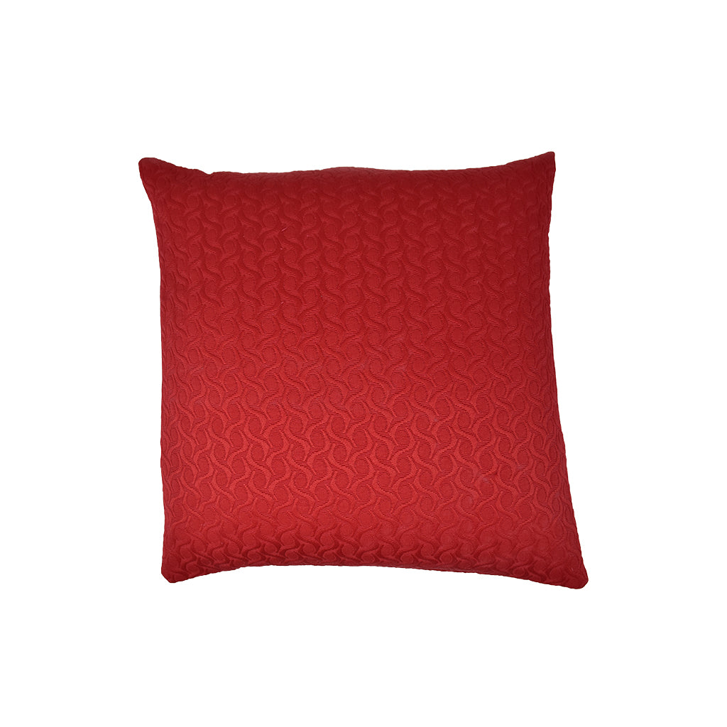 Coppia Federe Cuscino Arredo Tinta Unita Jacquard