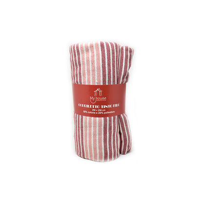 Copriletto Tinto Filo Righe