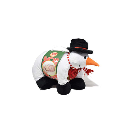 Cuscino Pupazzo Di Neve con Plaid Liabel