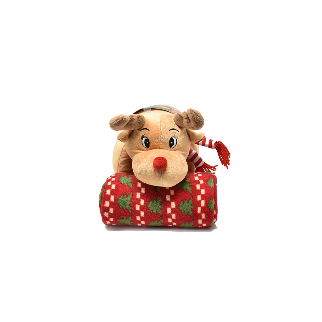 Cuscino Renna con Plaid Liabel