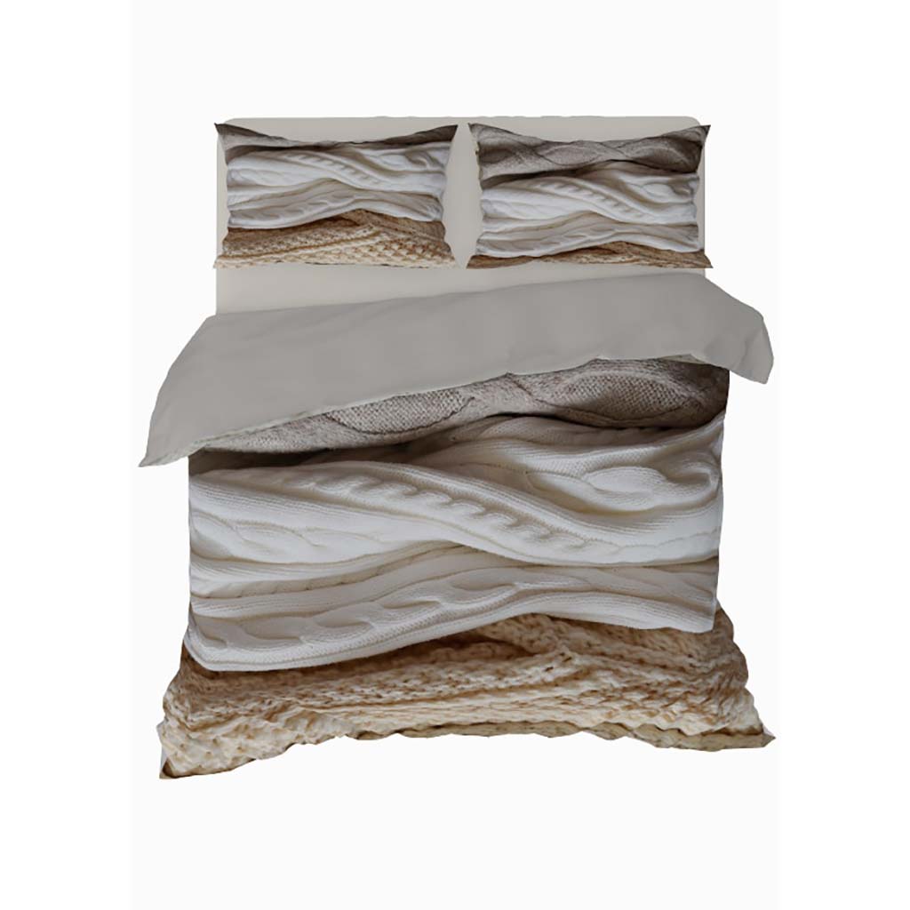 Parure Copripiumino Matrimoniale Digitale Novia Tissue