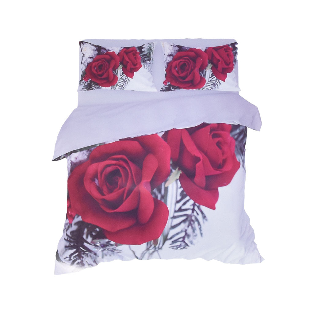 Parure Copripiumino Matrimoniale Digitale Novia Rosè