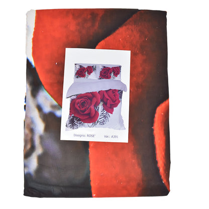 Parure Copripiumino Matrimoniale Digitale Novia Rosè