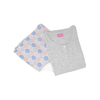 Pigiama Cotone Donna Maniche Corte Pantaloncini Lara Justin Pom Pon 936