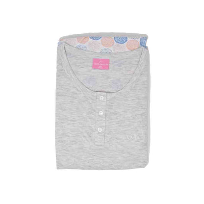 Pigiama Cotone Donna Maniche Corte Pantaloncini Lara Justin Pom Pon 936