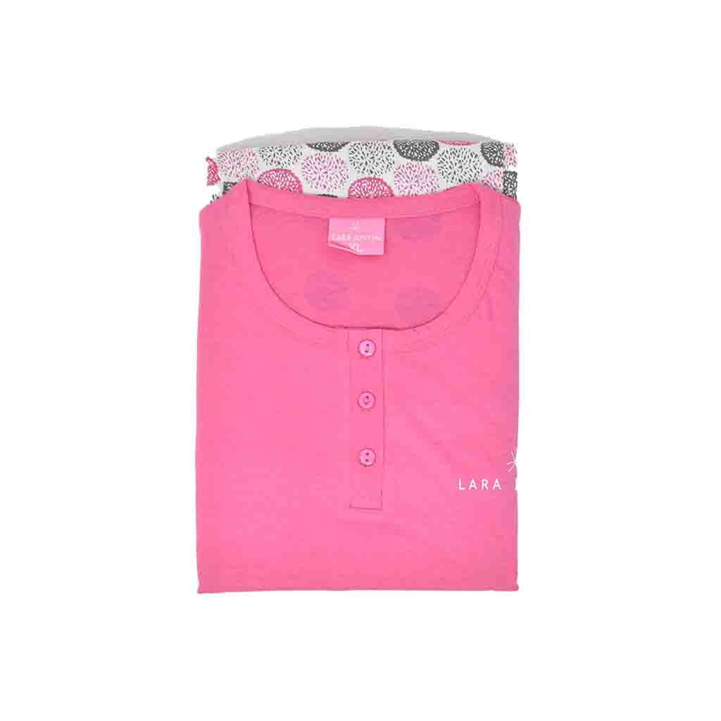 Pigiama Cotone Donna Maniche Corte Pantaloncini Lara Justin Pom Pon 936