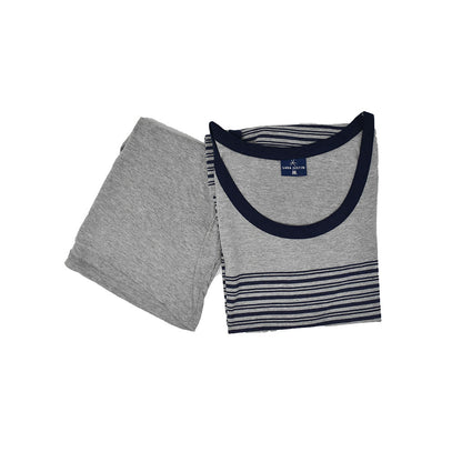 Pigiama Cotone Uomo Canotta Pantaloncini Lara Justin Righe 1028