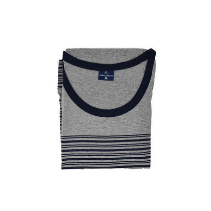Pigiama Cotone Uomo Canotta Pantaloncini Lara Justin Righe 1028