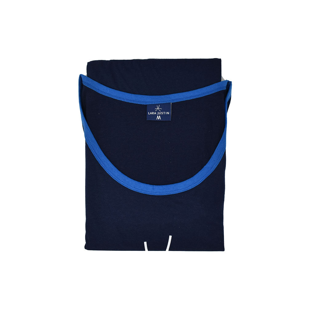 Pigiama Cotone Uomo Canotta Pantaloncini Lara Justin Tre Righe 1029