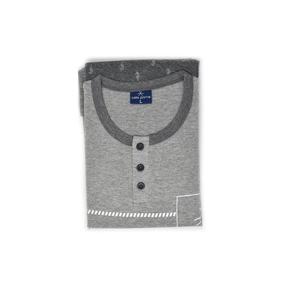 Pigiama Cotone Maniche Lunghe Uomo Lara Justin 1021