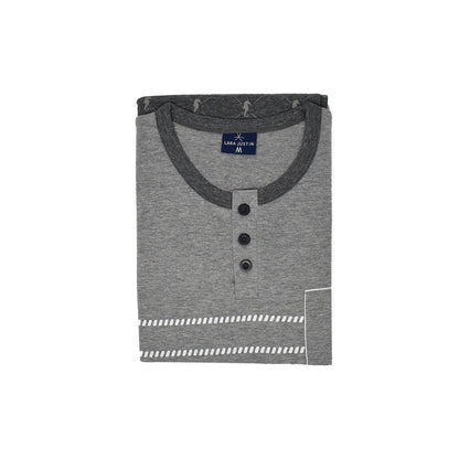 Pigiama Cotone Uomo Maniche Corte Pantaloncini Lara Justin Cavalluccio 1027