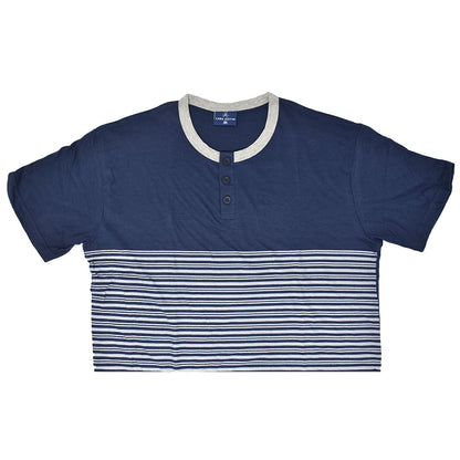 Pigiama Cotone Uomo Maniche Corte Pantaloncini Lara Justin Righe 1025