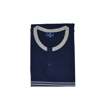 Pigiama Cotone Uomo Maniche Corte Pantaloncini Lara Justin Righe 1025
