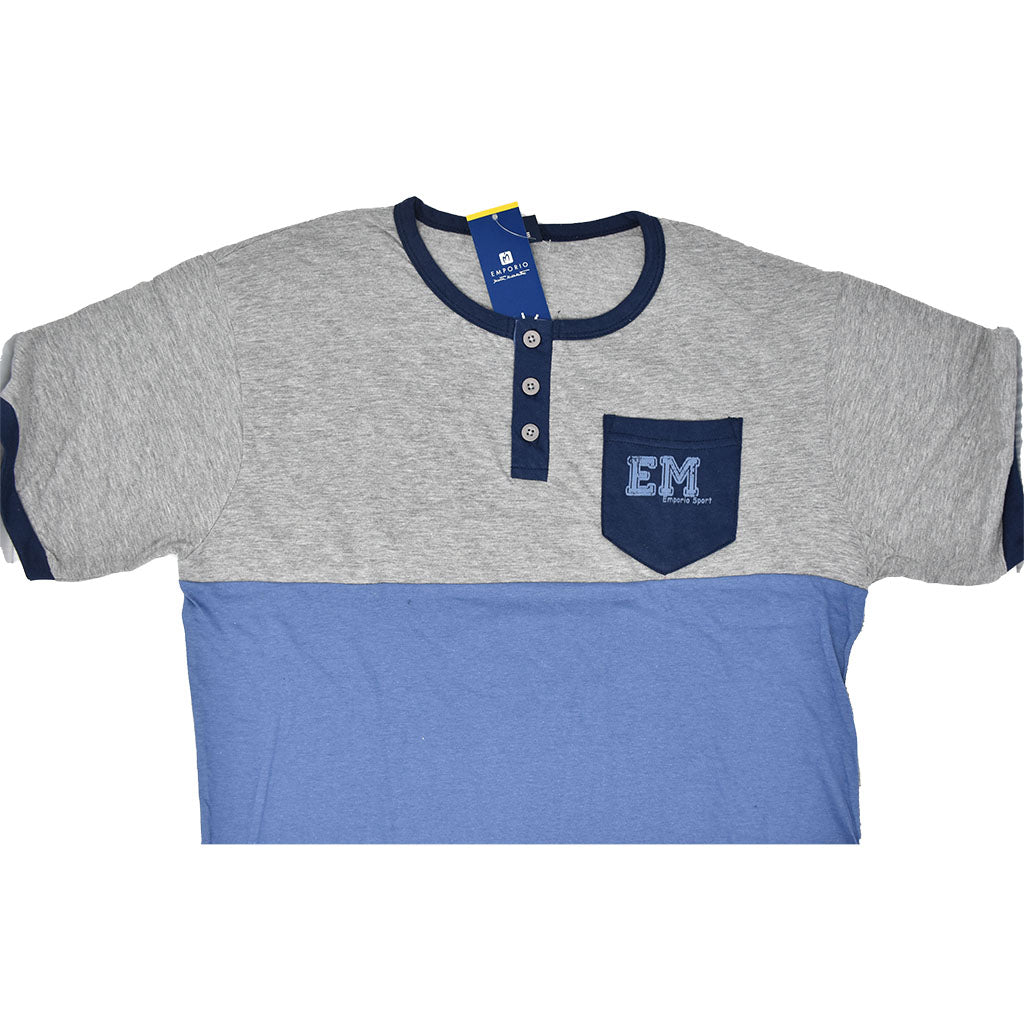 Pigiama Cotone Uomo Maniche Corte Pantaloncino Emporio Marta Marzotto 660