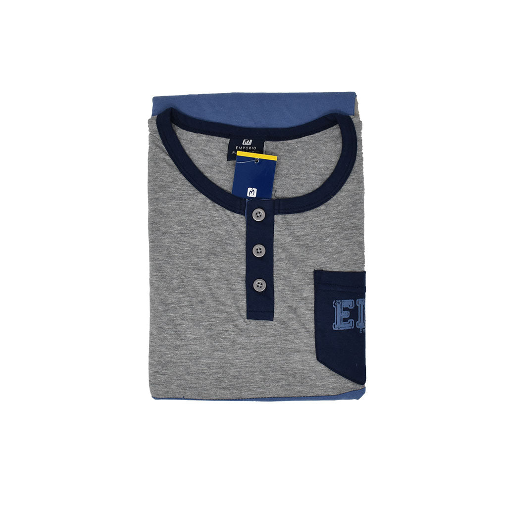 Pigiama Cotone Uomo Maniche Corte Pantaloncino Emporio Marta Marzotto 660