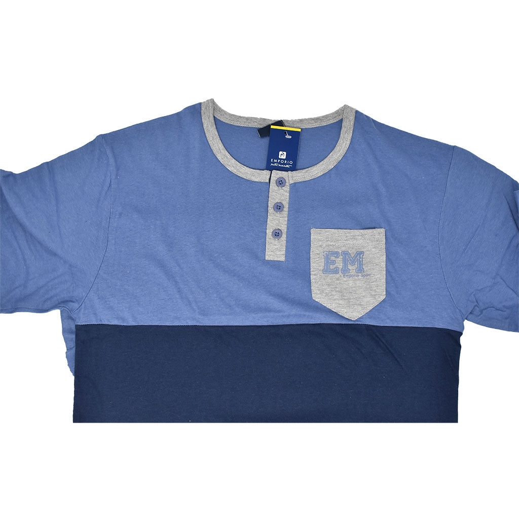 Pigiama Cotone Uomo Maniche Corte Pantaloncino Emporio Marta Marzotto 660