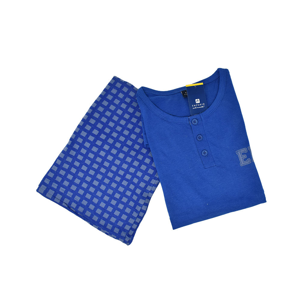 Pigiama Cotone Uomo Maniche Corte Pantaloncini Emporio Marta Marzotto 664