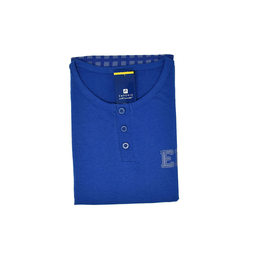Pigiama Cotone Uomo Maniche Corte Pantaloncini Emporio Marta Marzotto 664