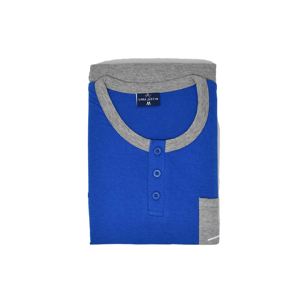 Pigiama Cotone Uomo Maniche Corte Pantaloncini Lara Justin Taschino 1024
